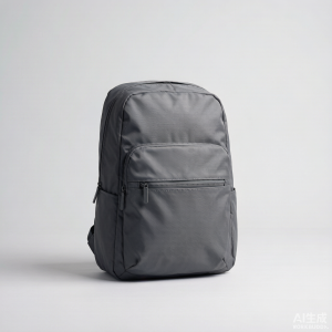 Grey travel backpack
