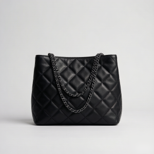 Women's Quilted Leather Shoulder Tote